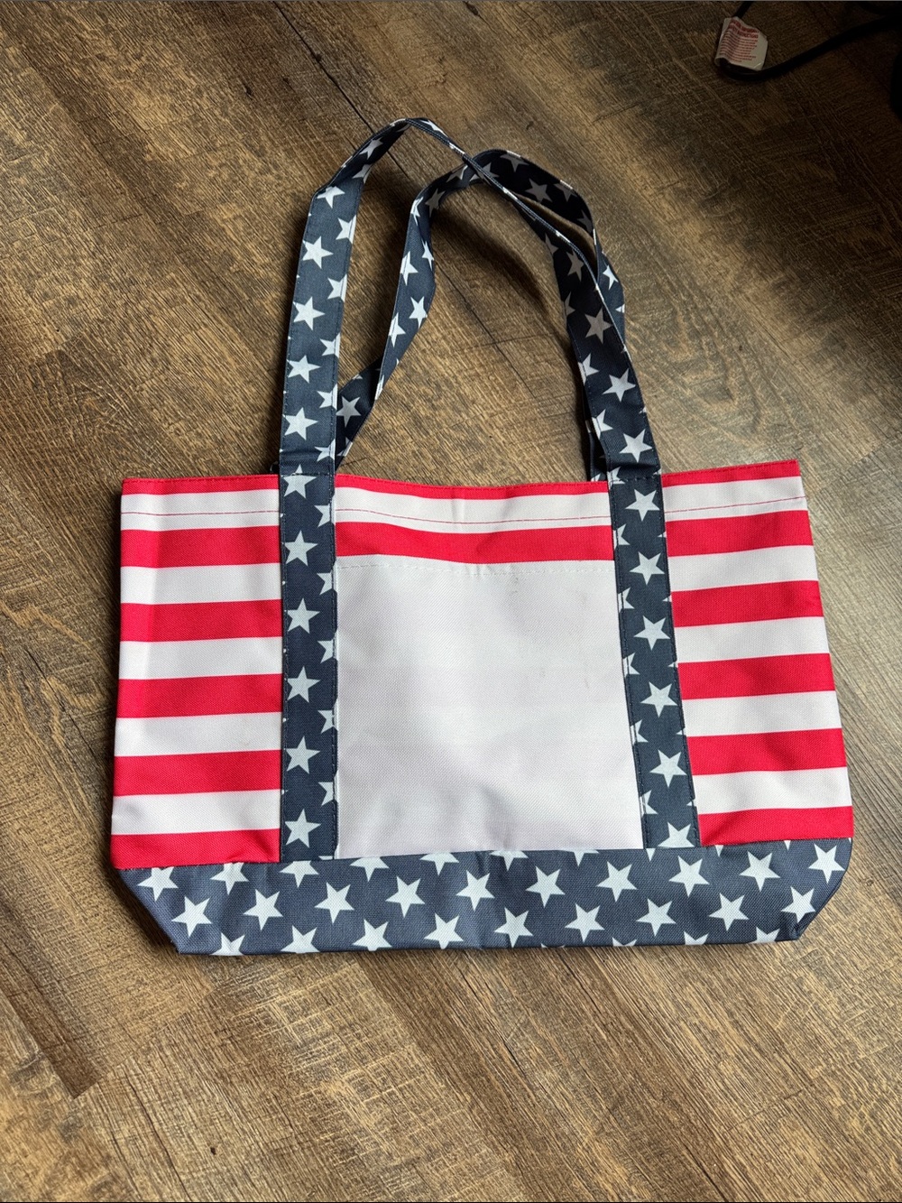Canvas Stars & Stripes Tote Bag - Red, White & Blue